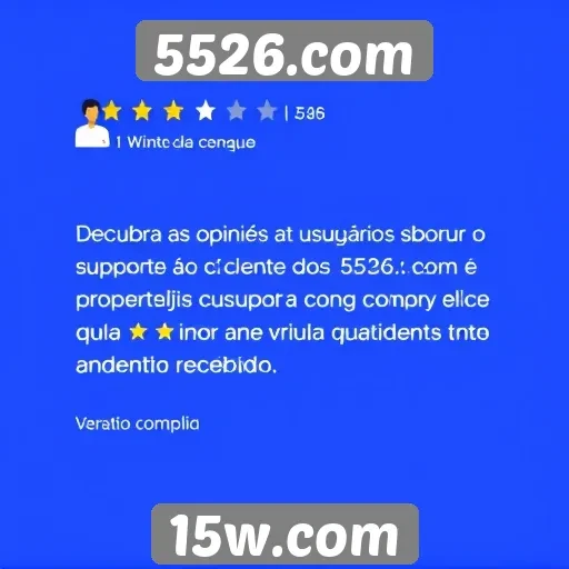 Opiniões de usuários sobre o suporte ao cliente do 5526.com