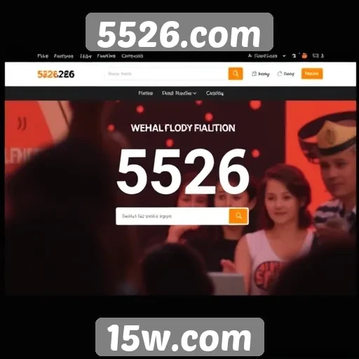 Características de usabilidade no site 5526.com